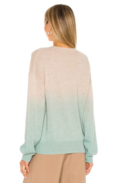 Shop 27 Miles Malibu Carleen Dip Dye Crewneck Sweater In Seaglass