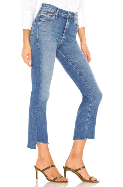 Mother The Insider High-rise Crop Step Fray Hem Jeans In Promises T