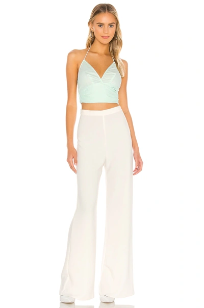Shop L'academie The Orabelle Top In Mint Green
