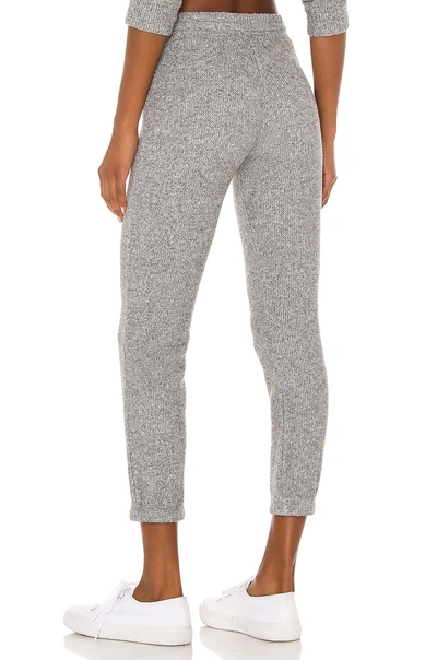 Shop Monrow Thermal Sweats In Dark Heather