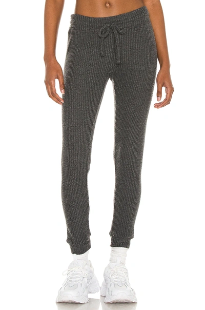 Shop Beyond Yoga Waffle Easy Sweatpant In Charcoal