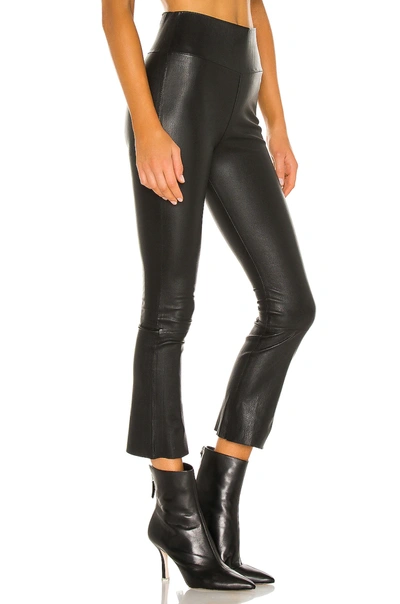 Shop Sprwmn Crop Flare Legging In Black