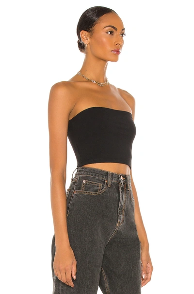 Shop Susana Monaco Strapless Crop Top In Black