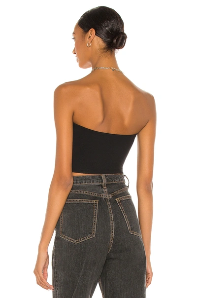 Shop Susana Monaco Strapless Crop Top In Black