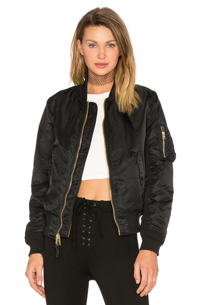 Shop Alpha Industries Ma-1 W Bomber In Black