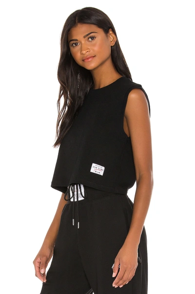 Shop Adam Selman Sport Cropped Muscle Tee In Black