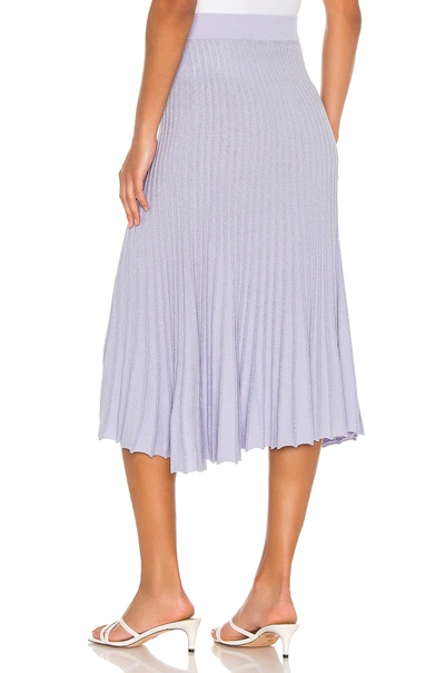 Shop 525 America Pleat Skirt In Ice Blue