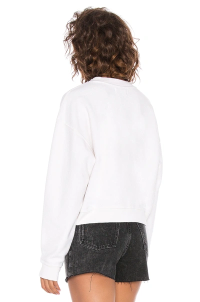 Shop Anine Bing Reed Sweatshirt In Ivory