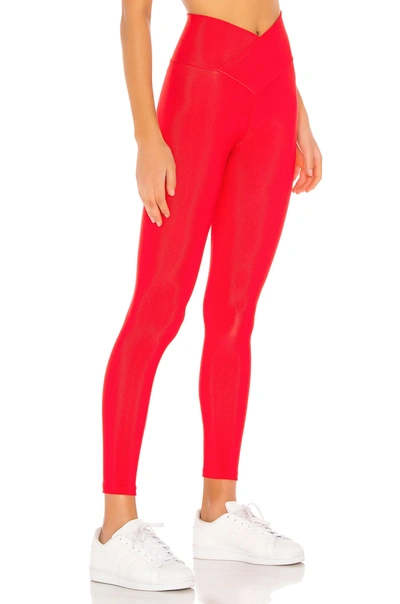 Beach Riot Shine High-waist Leggings In Red
