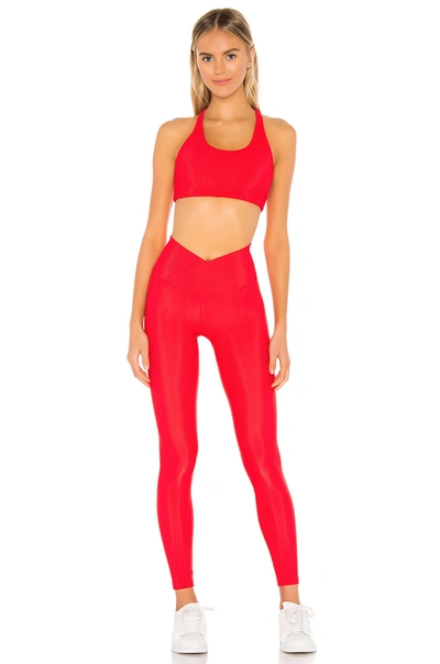 Beach Riot Shine High-waist Leggings In Red
