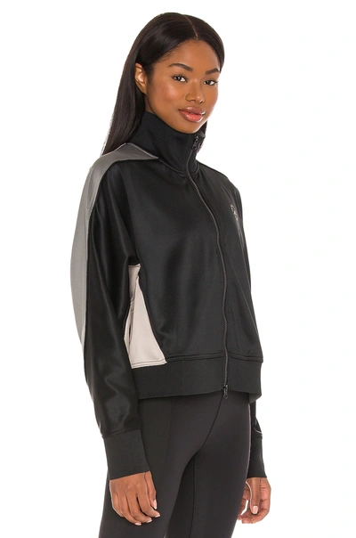 Shop Adidas By Stella Mccartney Track Jacket In Black  Ash & Light Brown