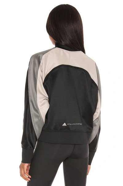 Shop Adidas By Stella Mccartney Track Jacket In Black  Ash & Light Brown