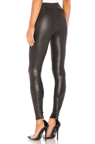 Shop Spanx Quilted Faux Leather Legging In Very Black