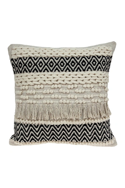 Shop Parkland Collection Shaggy Bohemian Beige Throw Pillow