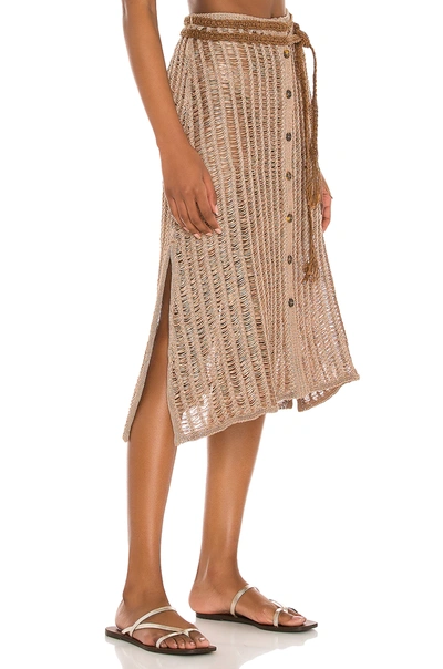 Shop Solid & Striped Vivienne Skirt In Sand