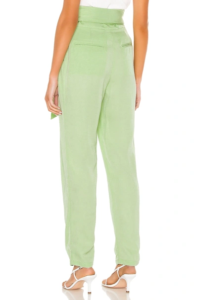 Shop L'academie The Frostine Pant In Nile Green