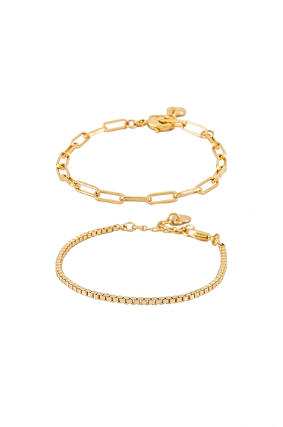 Shop Baublebar Ainsley Bracelet Set In Gold