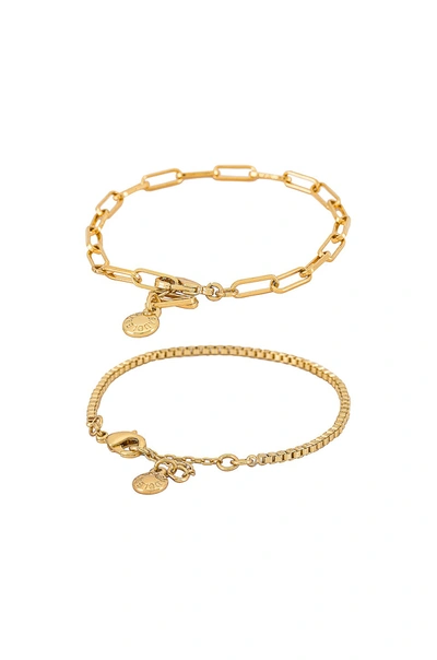 Shop Baublebar Ainsley Bracelet Set In Gold