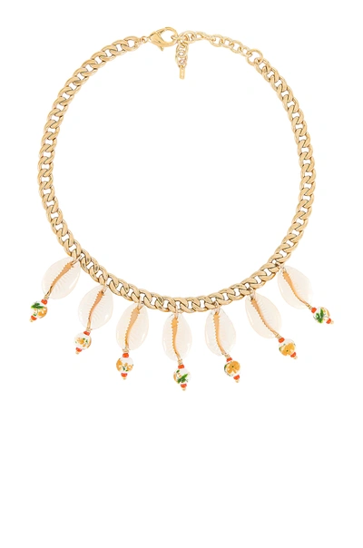 Shop Joolz By Martha Calvo Aloha Necklace In Gold