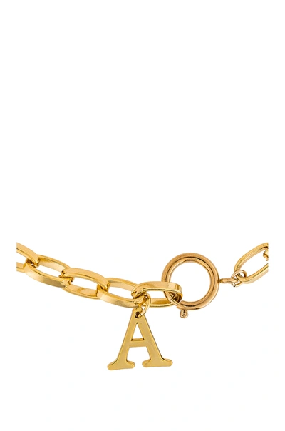 Shop Joolz By Martha Calvo Initial Lariat In Gold