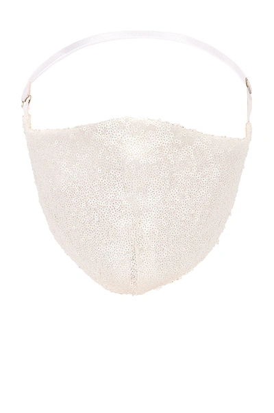Shop Onzie Disco Ball Face Mask In Ivory
