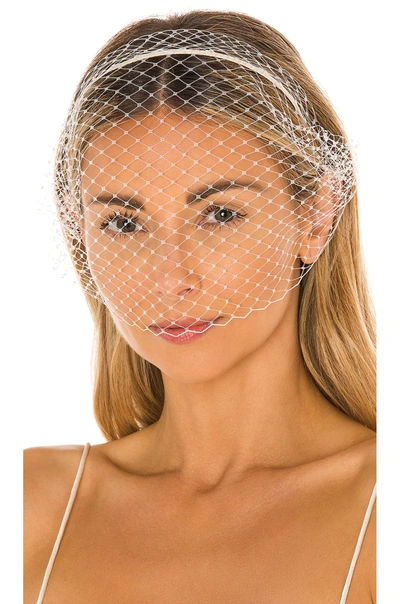 Shop Jennifer Behr Voilette Headband In Cream
