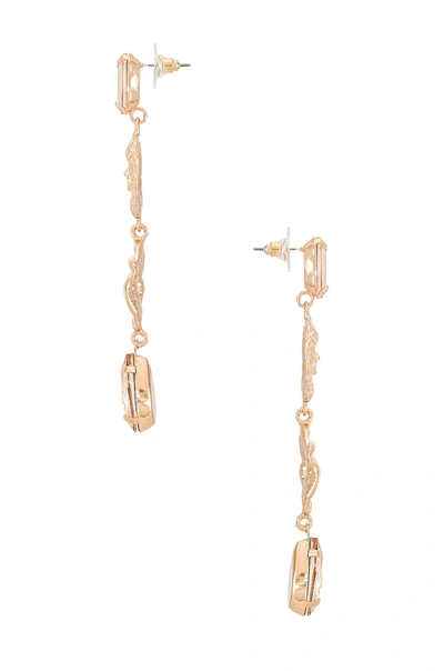 Shop Amber Sceats Embellished Mis-matched Drop Earring In Gold