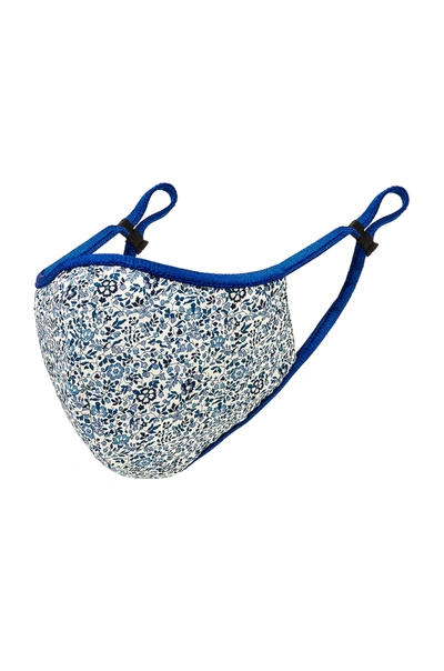 Shop Tularosa Reversible Mask In Blue Multi