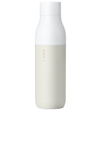 Shop Larq Self Cleaning 17 oz Water Bottle In Granite White
