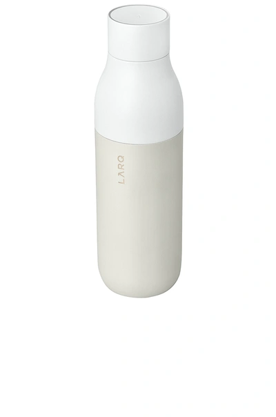 Shop Larq Self Cleaning 17 oz Water Bottle In Granite White