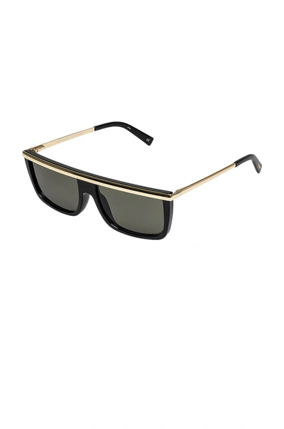 Shop Le Specs Hydromatic In Black  Gold & Khaki Mono