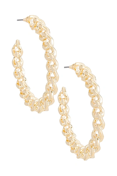 Shop Amber Sceats Chain Hoop Earring In Gold