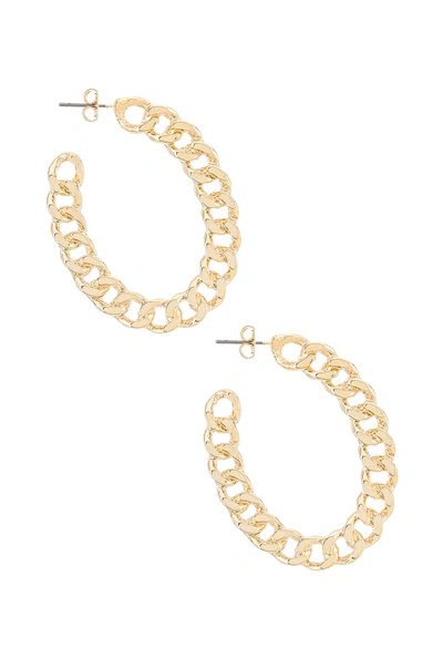Shop Amber Sceats Chain Hoop Earring In Gold
