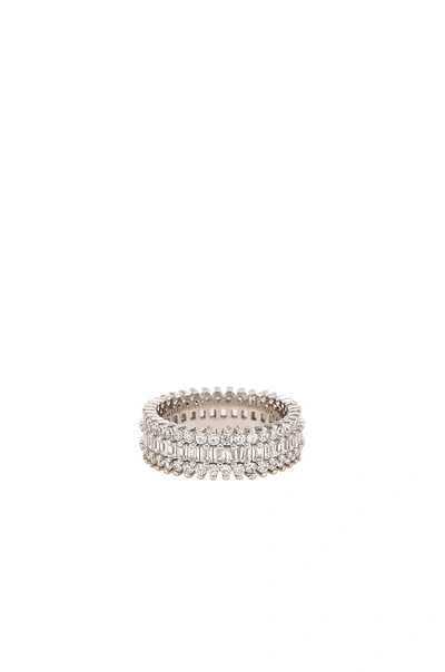 Shop The M Jewelers Ny The Three Row Eternity Band In Silver