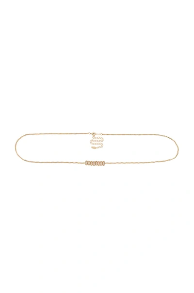 Ettika Crystal Bead Belt In Gold