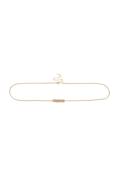 Ettika Crystal Bead Belt In Gold