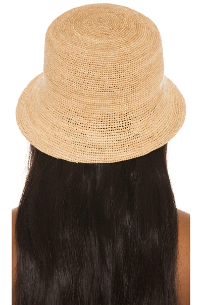 Lack Of Color Neutral The Inca Raffia Bucket Hat In Natural