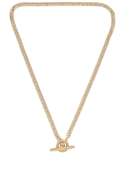 Shop Shashi Patron Pave Necklace In Gold
