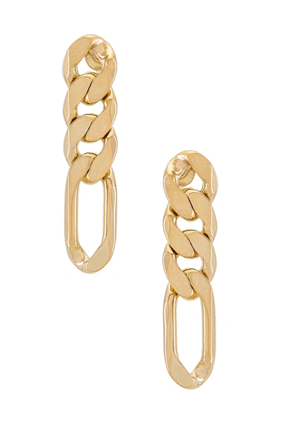 Shop Joolz By Martha Calvo Figaro Chain Earrings In Gold