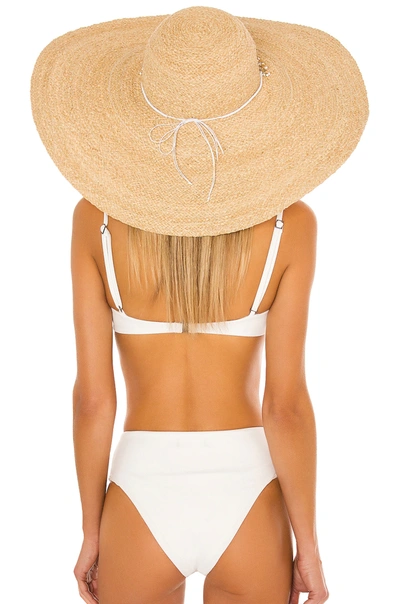 Shop Florabella Tracey Hat In Natural & White
