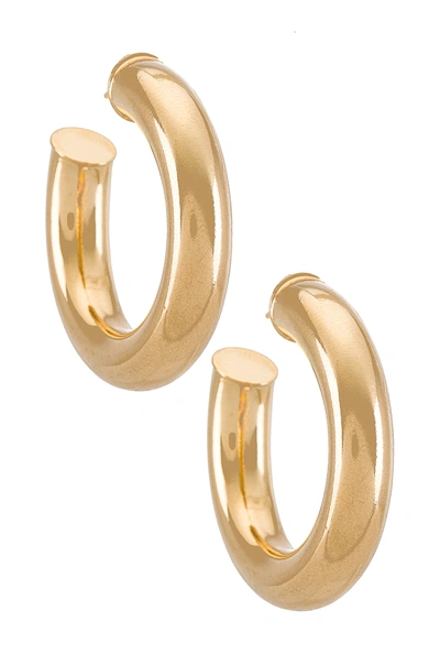 Shop Joolz By Martha Calvo Tubular Hoops Earrings In Gold