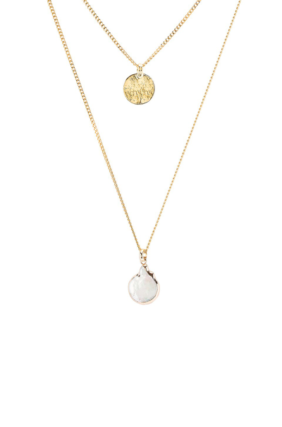 Shop Cam Into The Land & Sea Necklace In Plated Brass