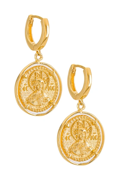 Shop Amber Sceats Claire Earrings In Gold