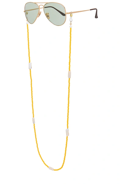 Shop Donni Bead Pearl Sunny Chain In Mango