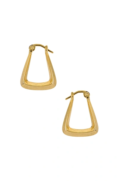 Shop Natalie B Jewelry Gee Gee Stirrup Hoops In Gold