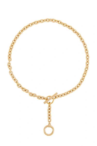 Shop Cam Toggle Drop Necklace In Brass
