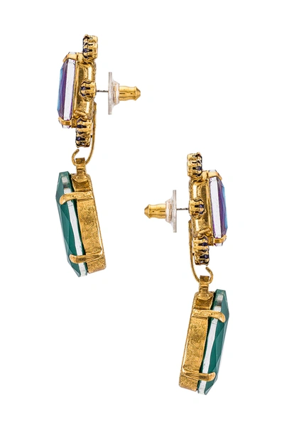 Shop Elizabeth Cole Kelly Earrings In Golden Glow