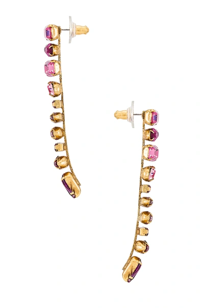 Shop Elizabeth Cole Starla Earrings In Pink