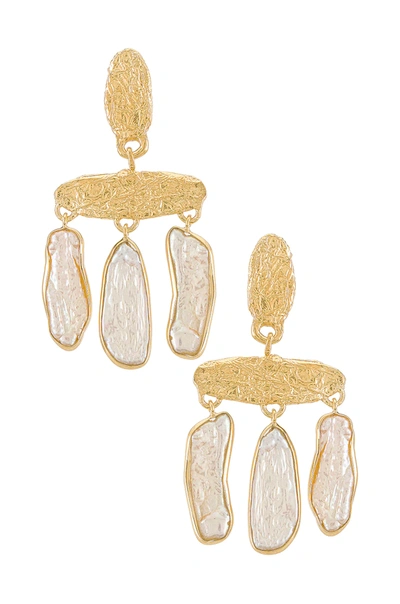 Shop Amber Sceats Alex Earrings In Gold