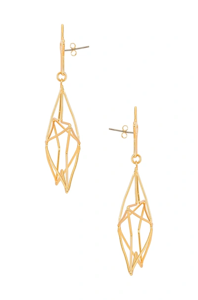 Shop Mercedes Salazar Magical Star Earrings In Gold